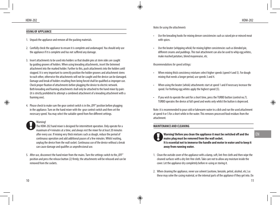 Dyras HDM-202 User Manual | Page 6 / 31