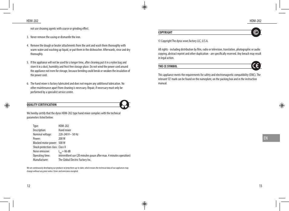 Dyras HDM-202 User Manual | Page 7 / 31