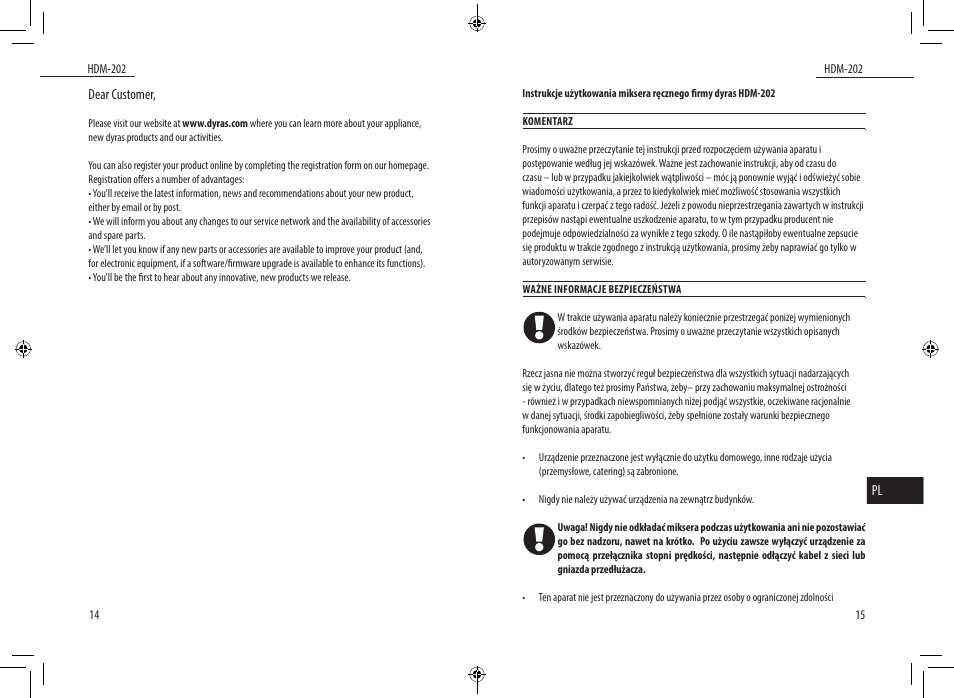 Dyras HDM-202 User Manual | Page 8 / 31