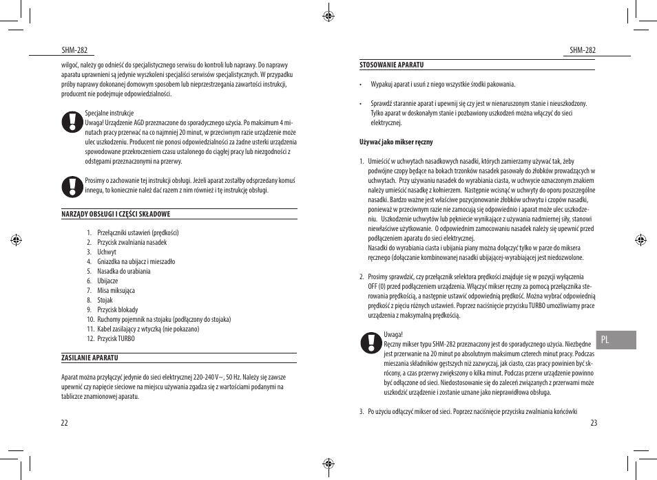 Dyras SHM-282 User Manual | Page 12 / 35