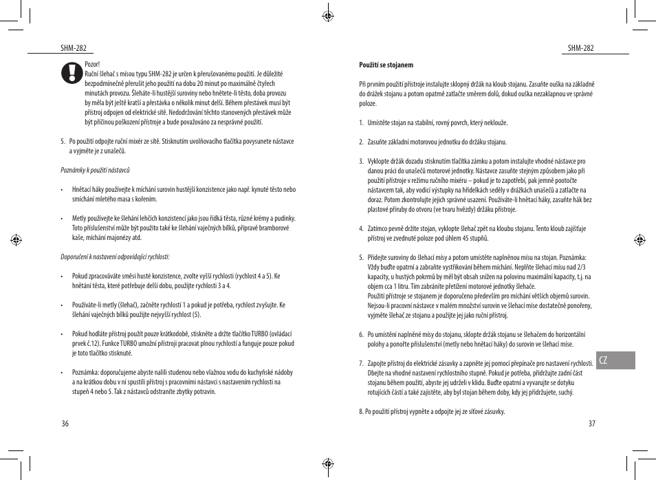 Dyras SHM-282 User Manual | Page 19 / 35
