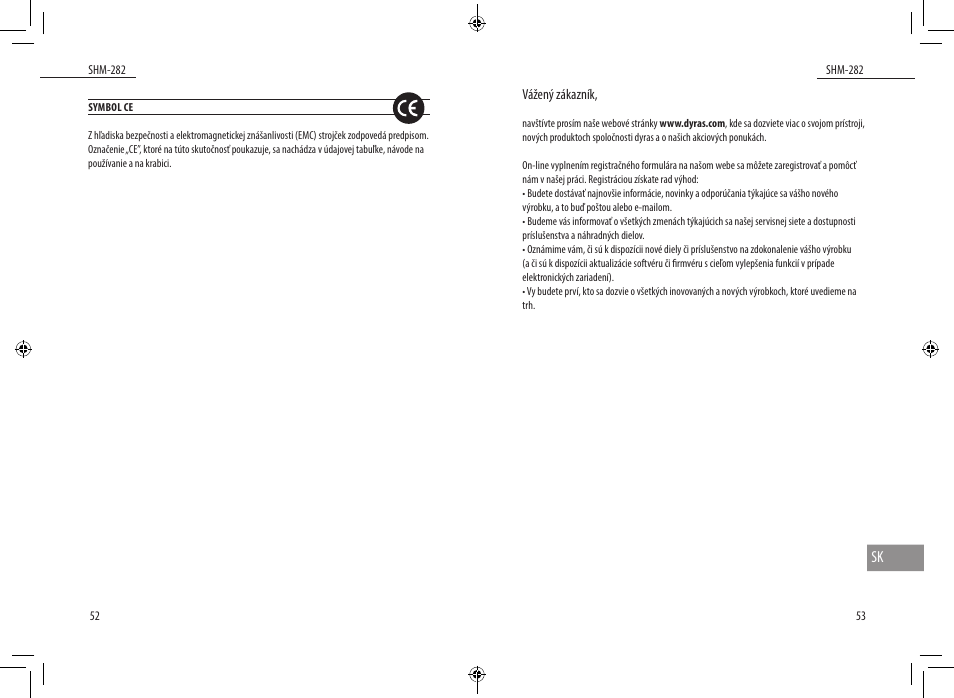 Dyras SHM-282 User Manual | Page 27 / 35