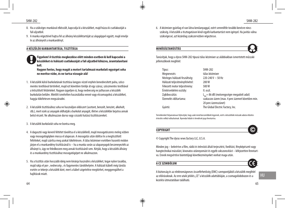 Dyras SHM-282 User Manual | Page 33 / 35