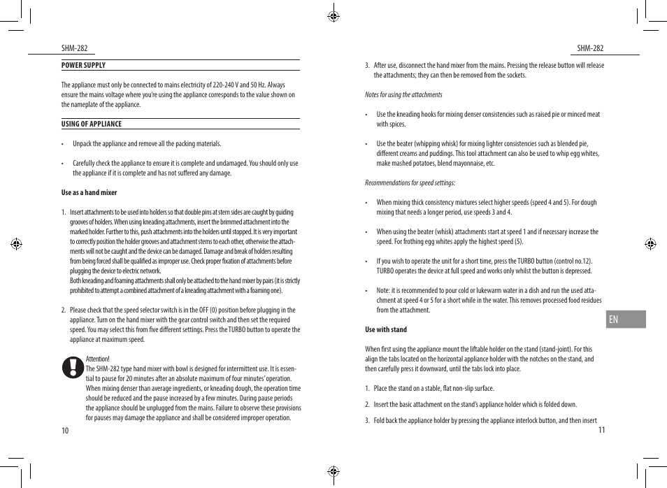 Dyras SHM-282 User Manual | Page 6 / 35