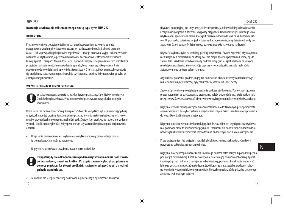 Dyras SHM-282 User Manual | Page 9 / 35