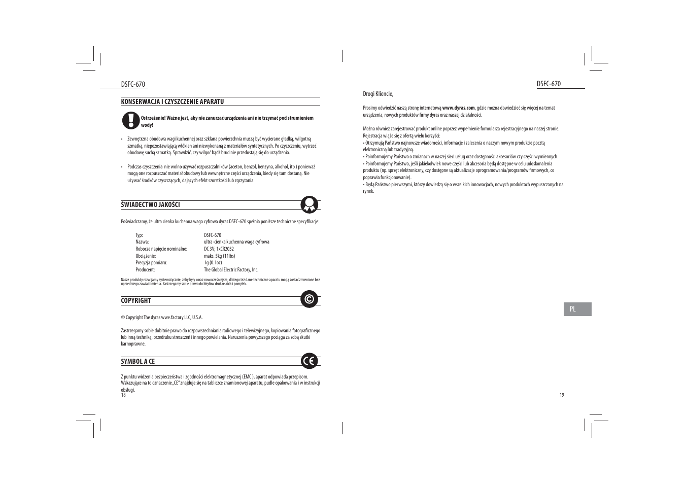 Dyras DSFC-670 User Manual | Page 10 / 27