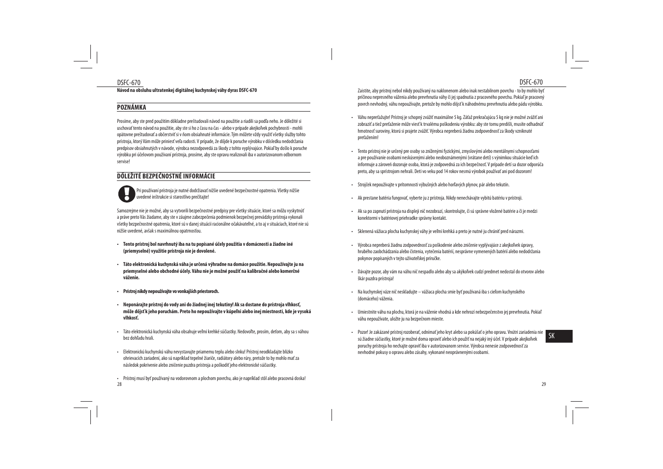 Dyras DSFC-670 User Manual | Page 15 / 27