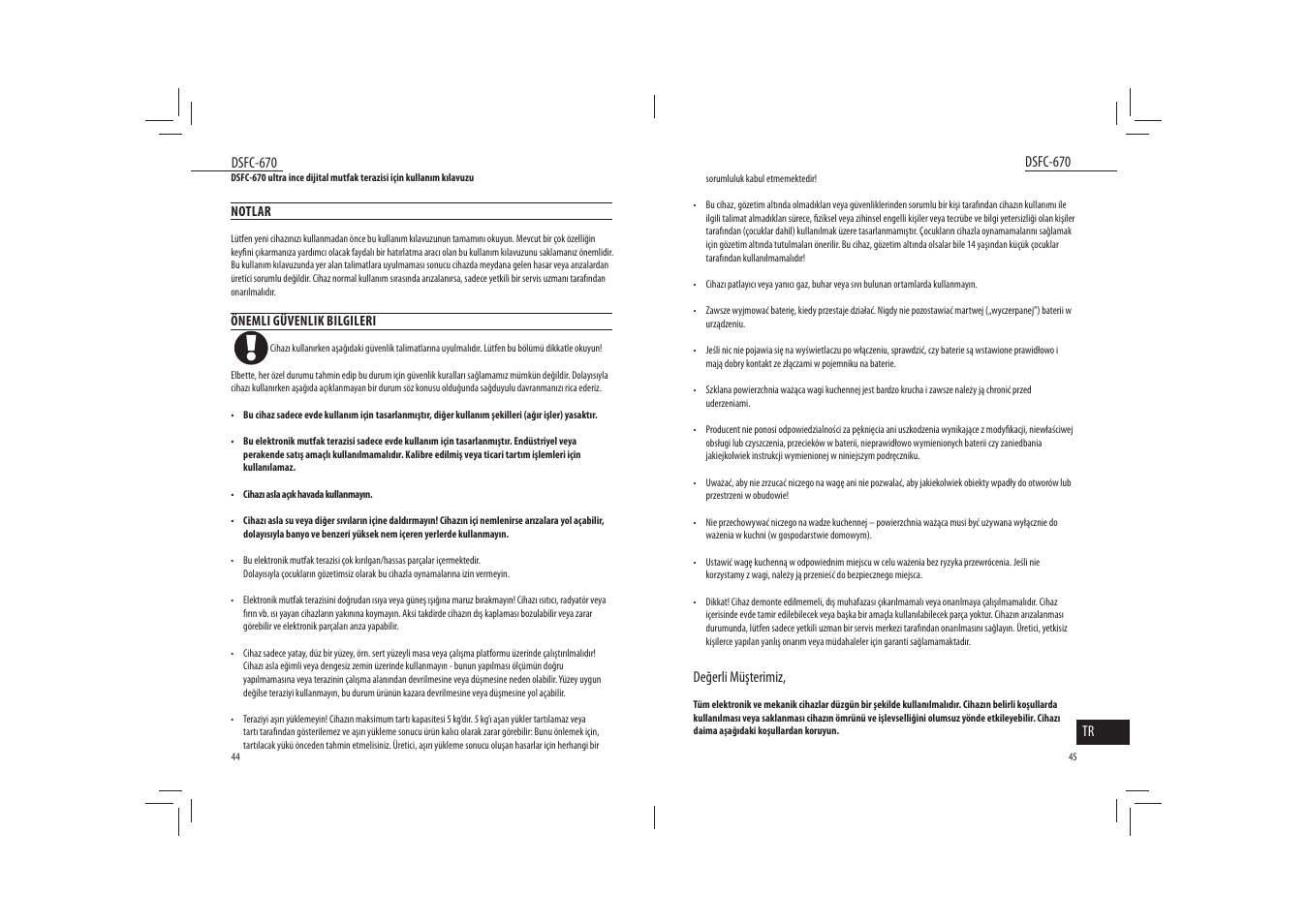 Dyras DSFC-670 User Manual | Page 23 / 27