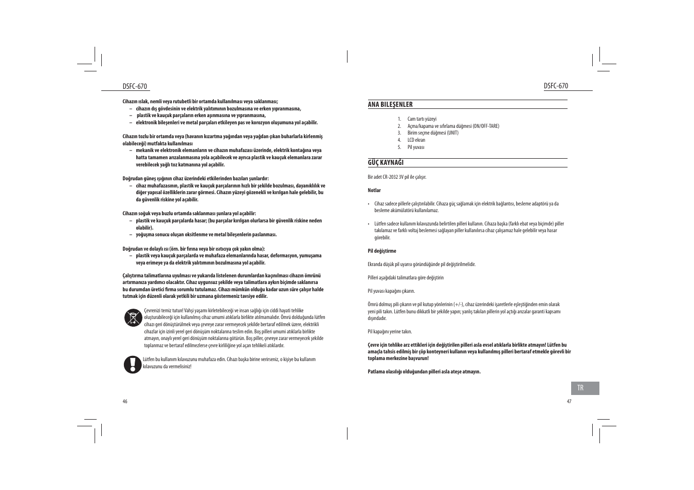Dyras DSFC-670 User Manual | Page 24 / 27