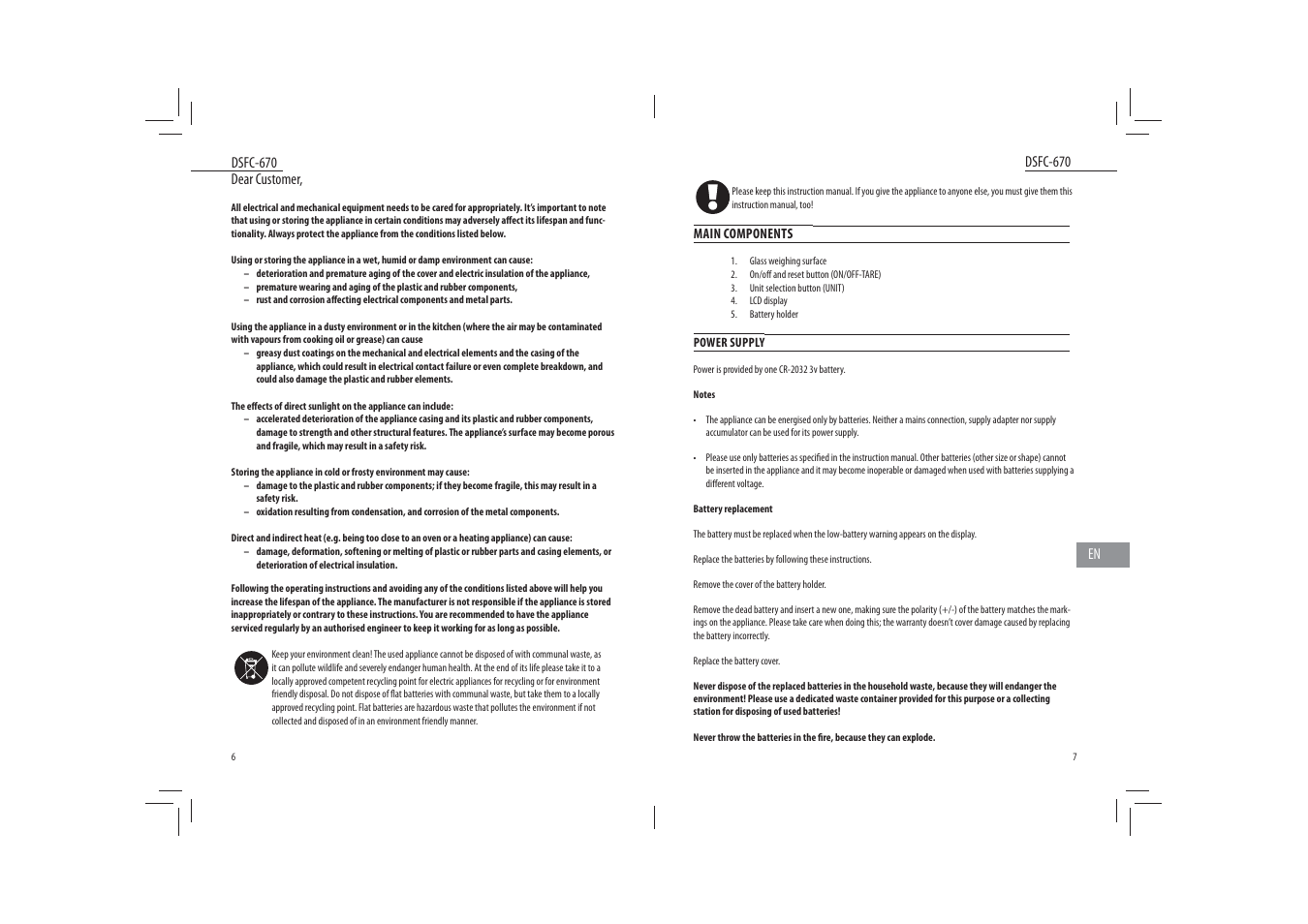 Dyras DSFC-670 User Manual | Page 4 / 27