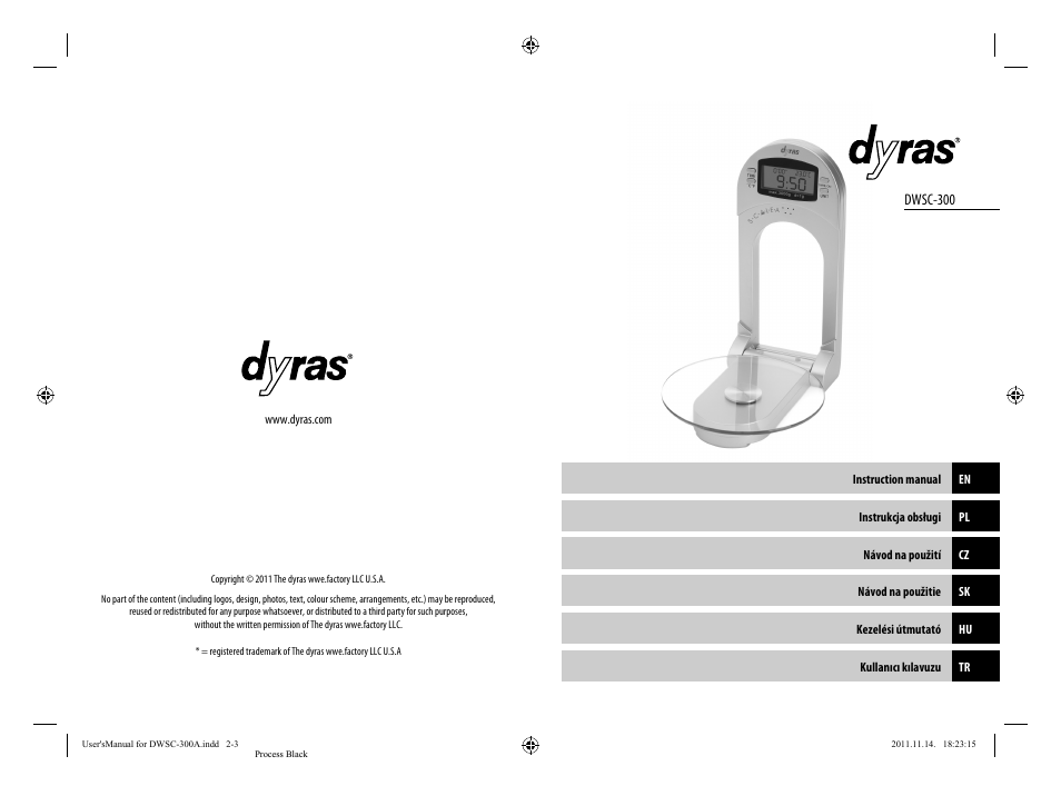 Dyras DWSC-300 User Manual | Page 2 / 29