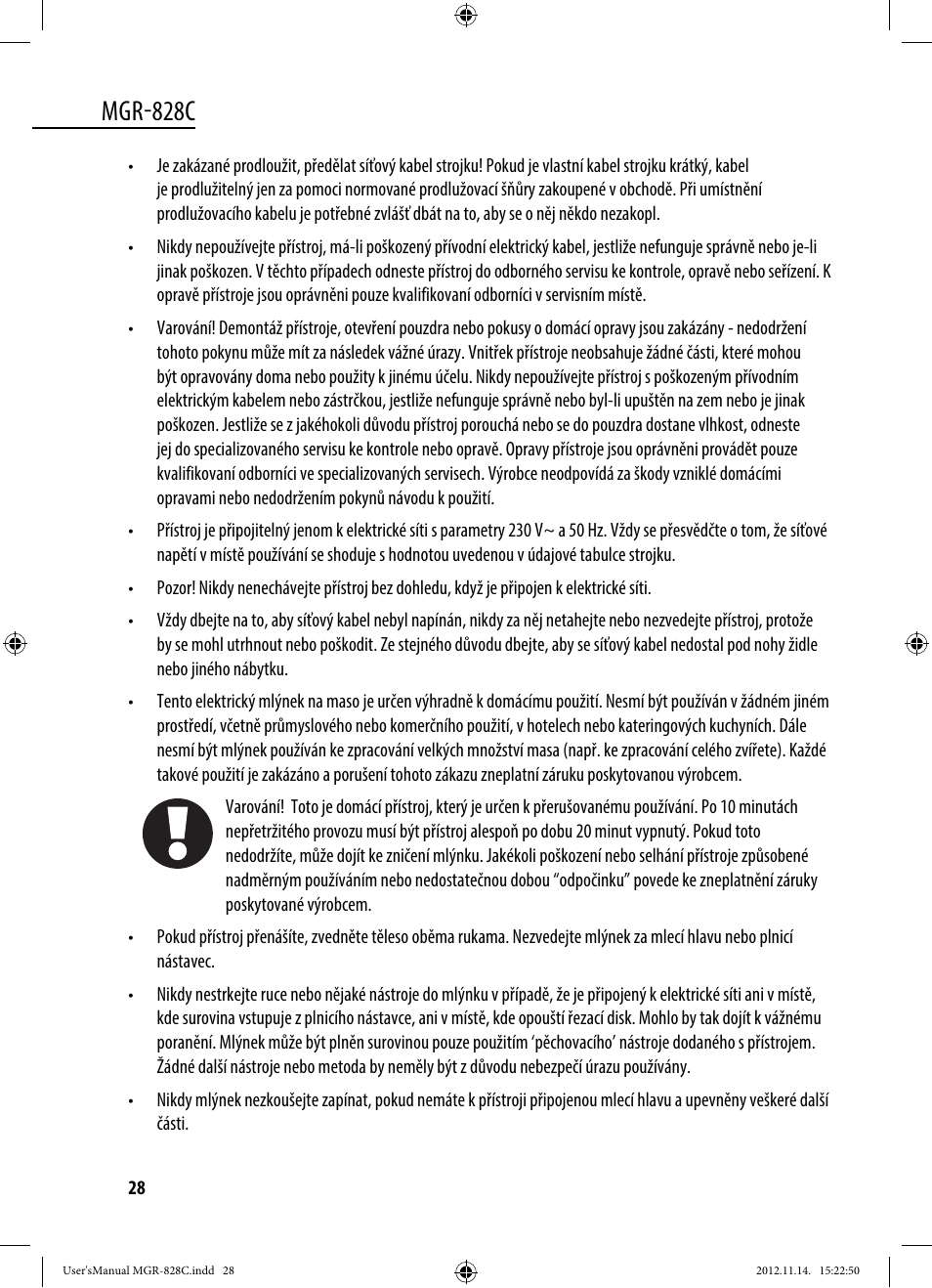 Mgr-828c | Dyras MGR-828C User Manual | Page 28 / 57