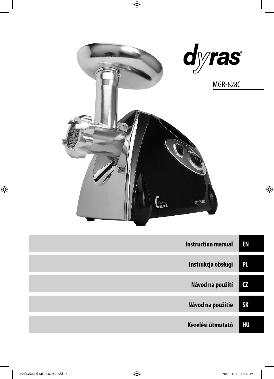 Mgr-828c | Dyras MGR-828C User Manual | Page 3 / 57