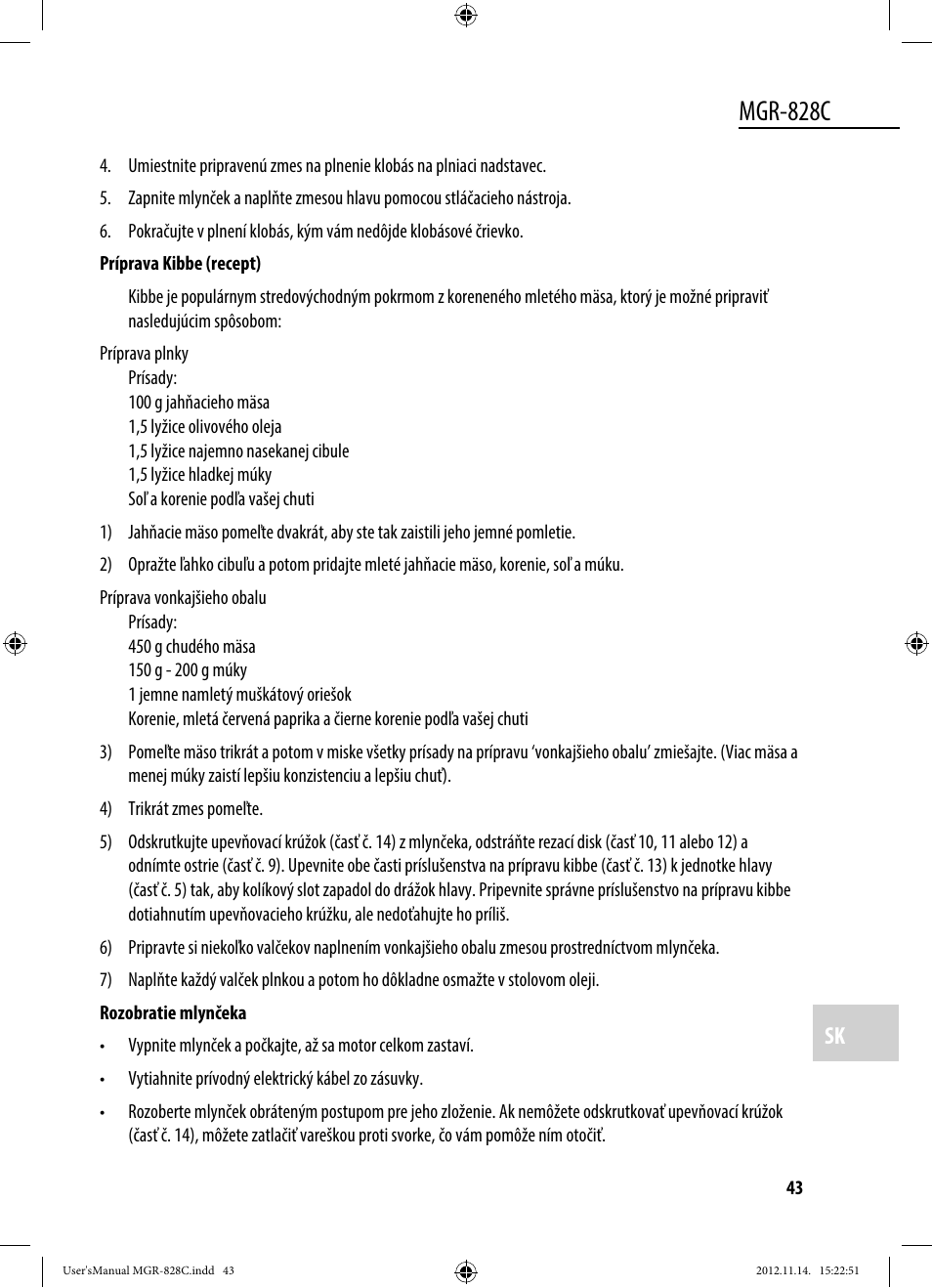 Mgr-828c | Dyras MGR-828C User Manual | Page 43 / 57