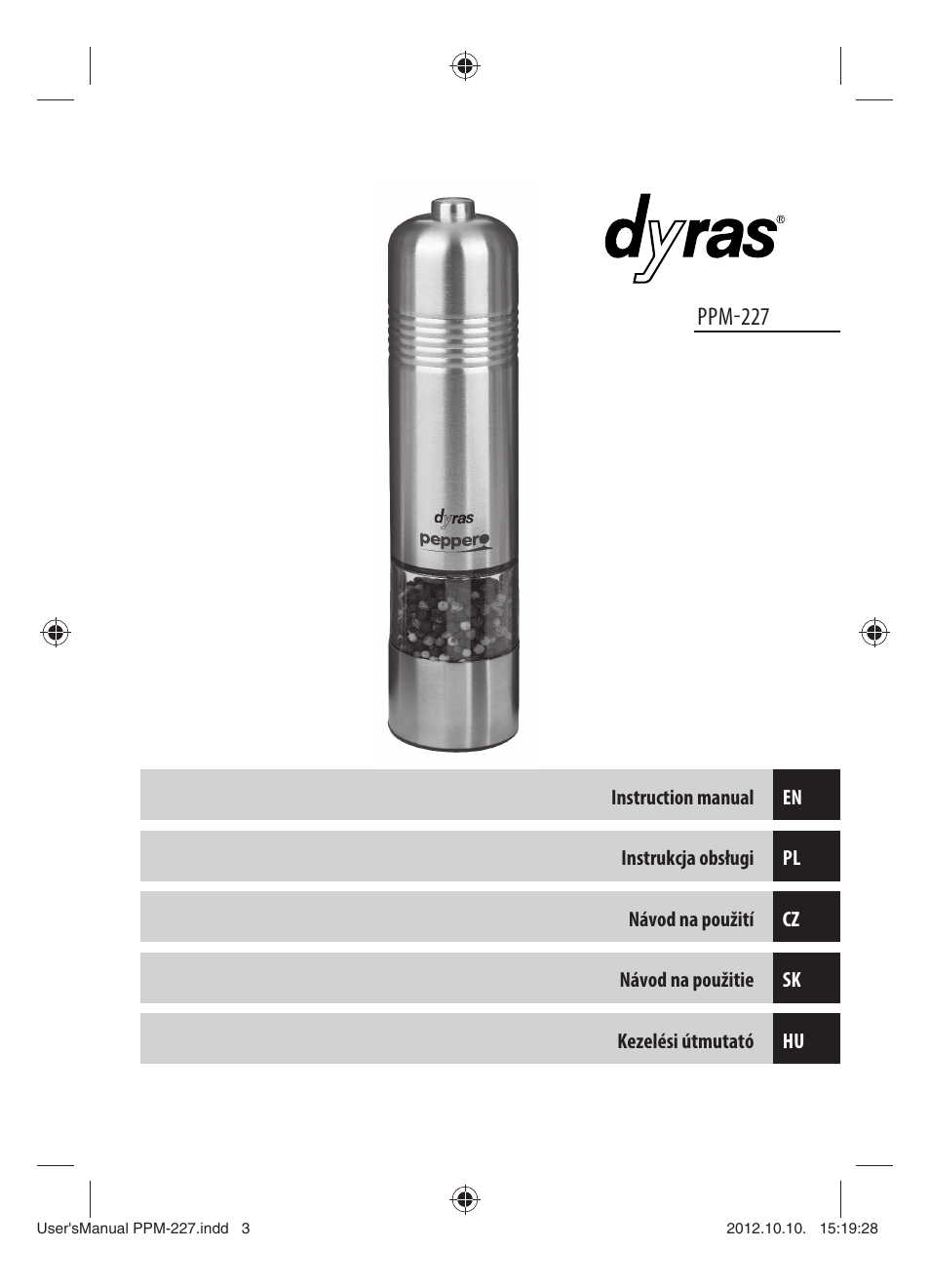 Ppm-227 | Dyras PPM-227 User Manual | Page 3 / 33