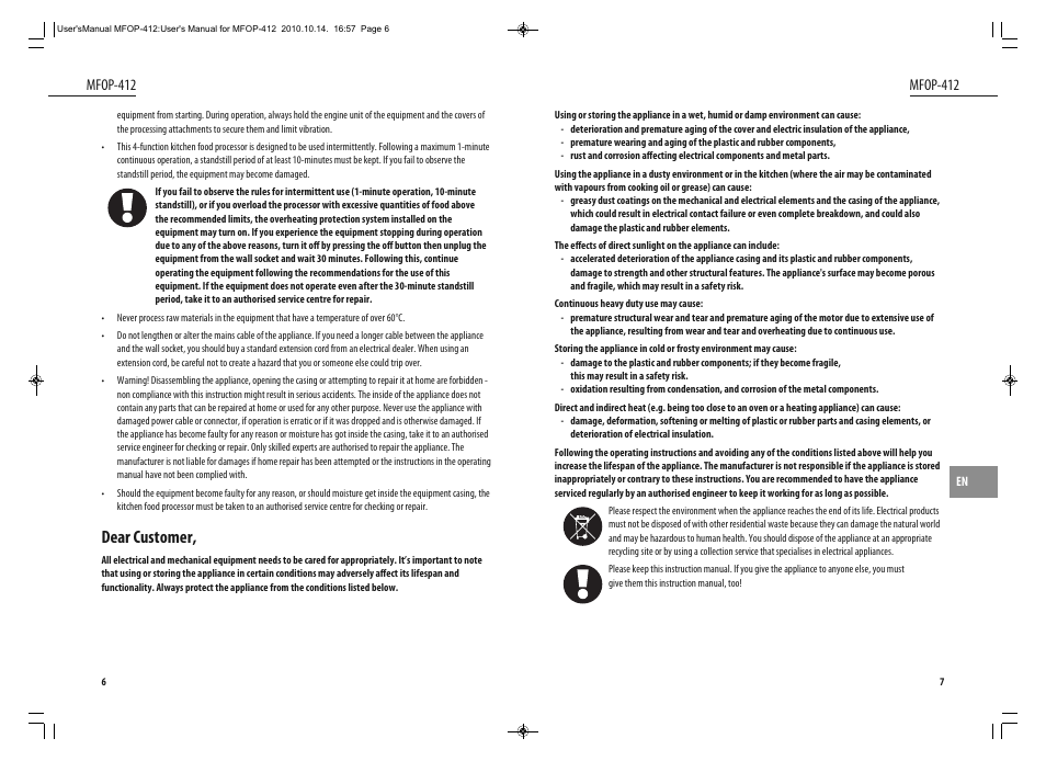 Dear customer, Mfop-412 | Dyras MFOP-412 User Manual | Page 4 / 41