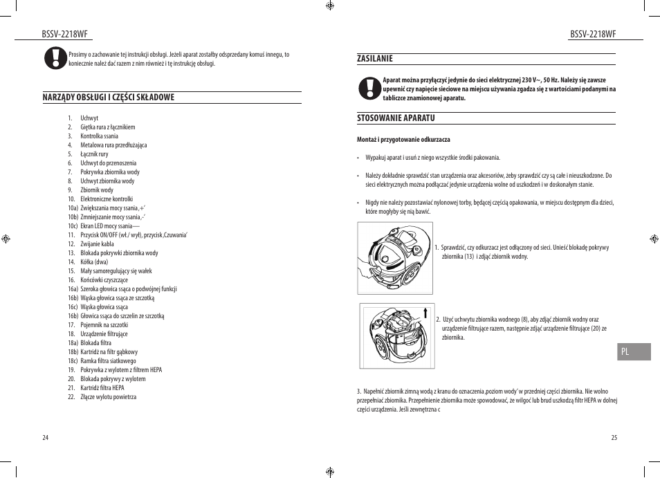 Dyras BSSV-2218WF User Manual | Page 13 / 39