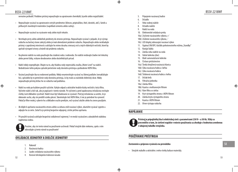 Dyras BSSV-2218WF User Manual | Page 27 / 39