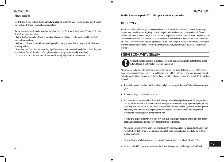 Dyras BSSV-2218WF User Manual | Page 31 / 39