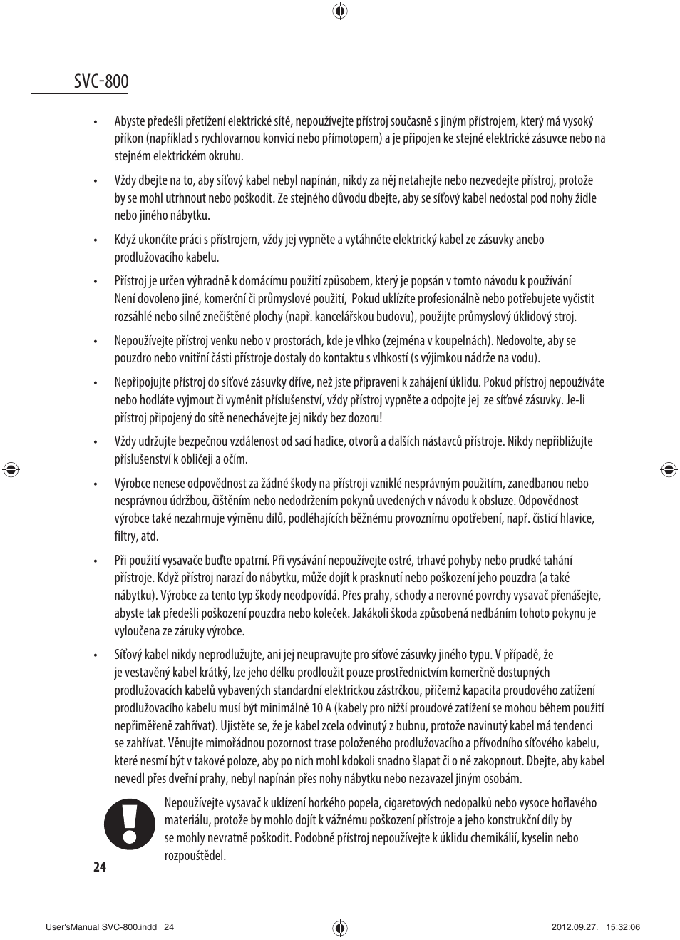 Svc-800 | Dyras SVC-800 User Manual | Page 24 / 45