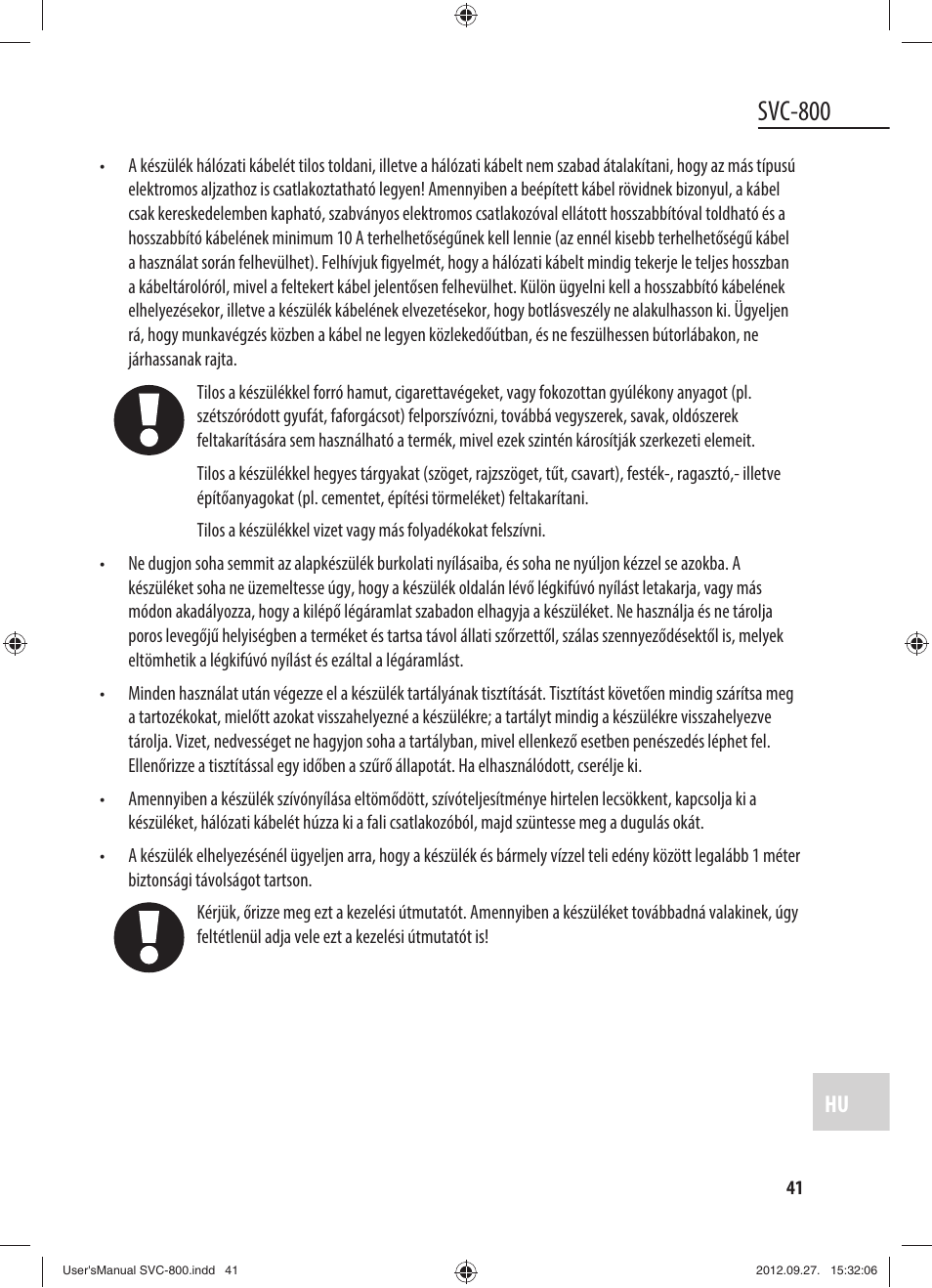 Svc-800 | Dyras SVC-800 User Manual | Page 41 / 45