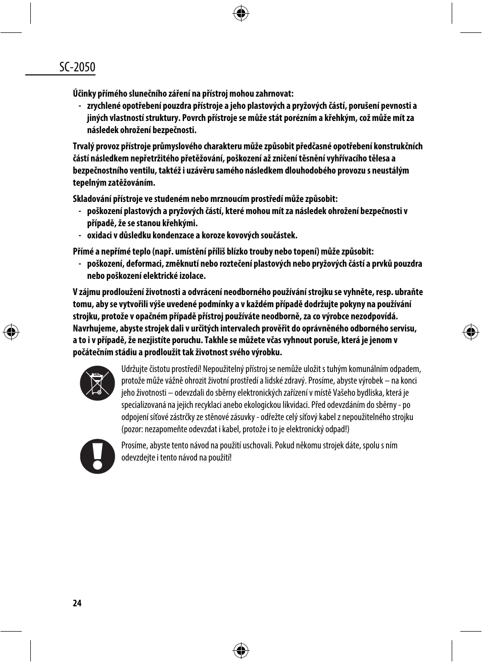 Sc-2050 | Dyras SC-2050 User Manual | Page 24 / 45