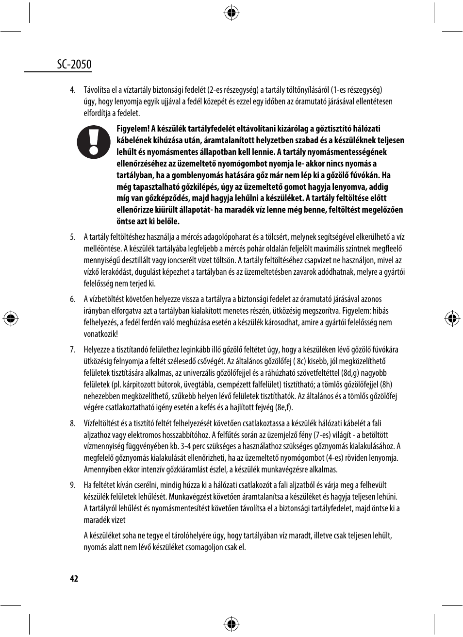 Sc-2050 | Dyras SC-2050 User Manual | Page 42 / 45