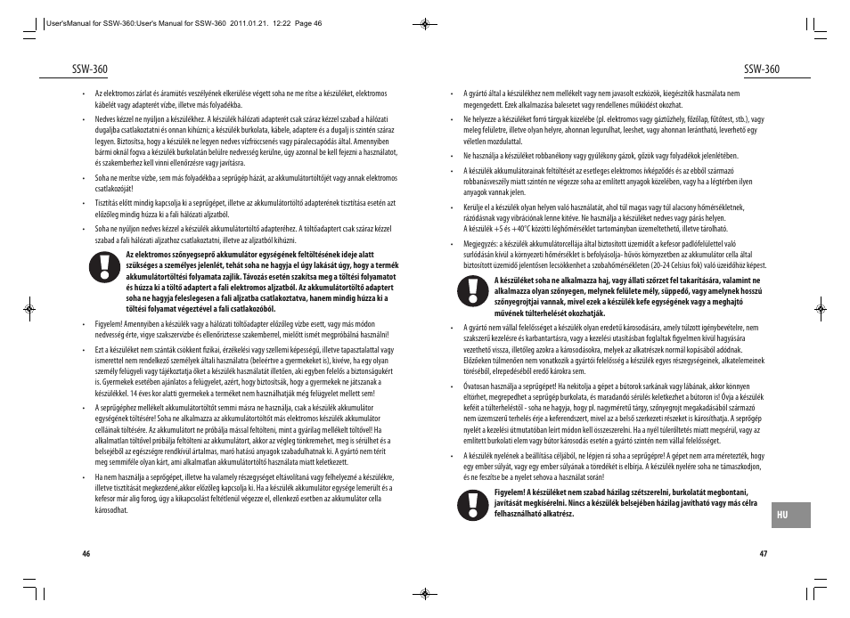 Ssw-360 | Dyras SSW-360 User Manual | Page 24 / 29