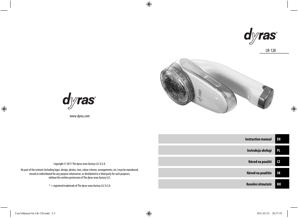 Dyras LR-120 User Manual | Page 2 / 19