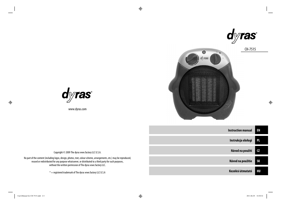 Ch-7515 | Dyras CH-7515 User Manual | Page 2 / 25