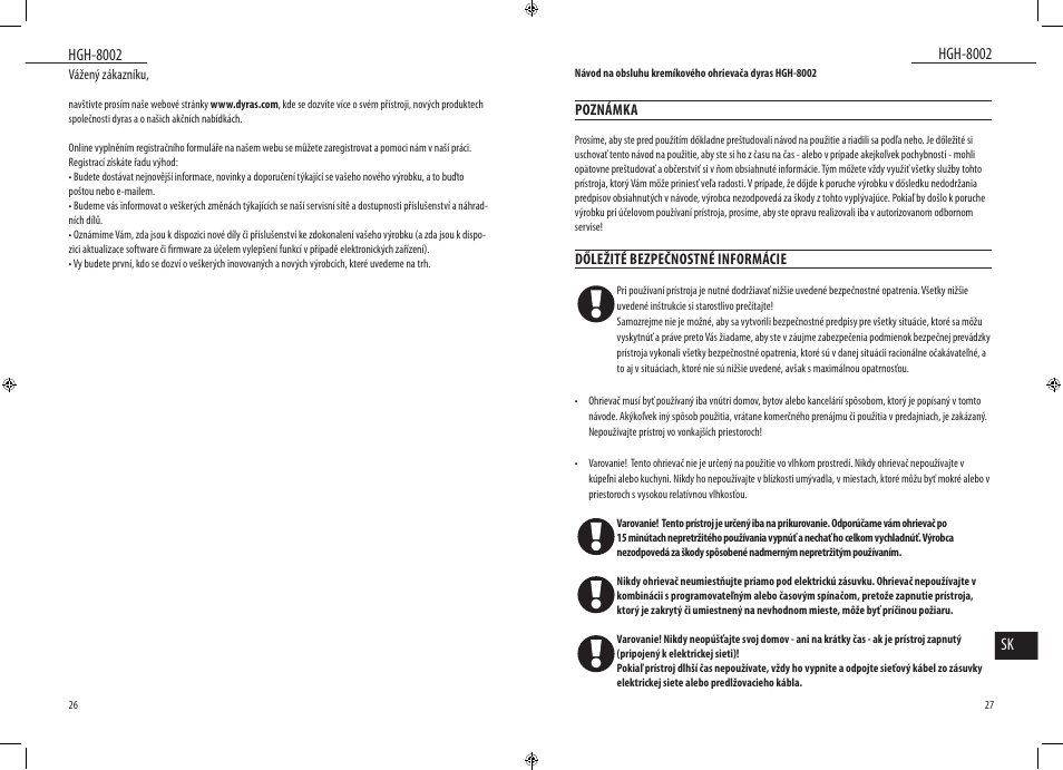 Dyras HGH-8002 User Manual | Page 14 / 23