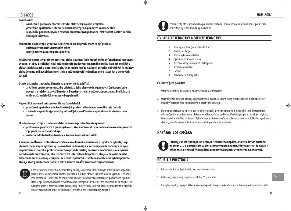 Hgh-8002, Hgh-8002 sk | Dyras HGH-8002 User Manual | Page 16 / 23