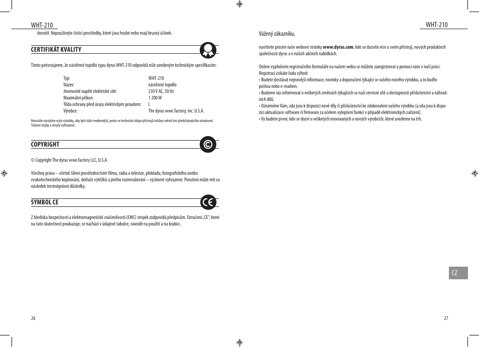 Dyras WHT-210 User Manual | Page 14 / 23