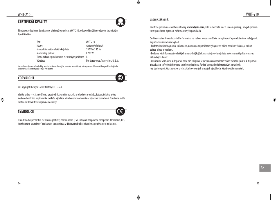 Dyras WHT-210 User Manual | Page 18 / 23