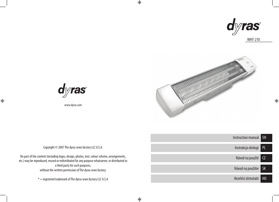 Dyras WHT-210 User Manual | Page 2 / 23