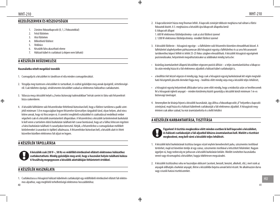 Dyras WHT-210 User Manual | Page 21 / 23