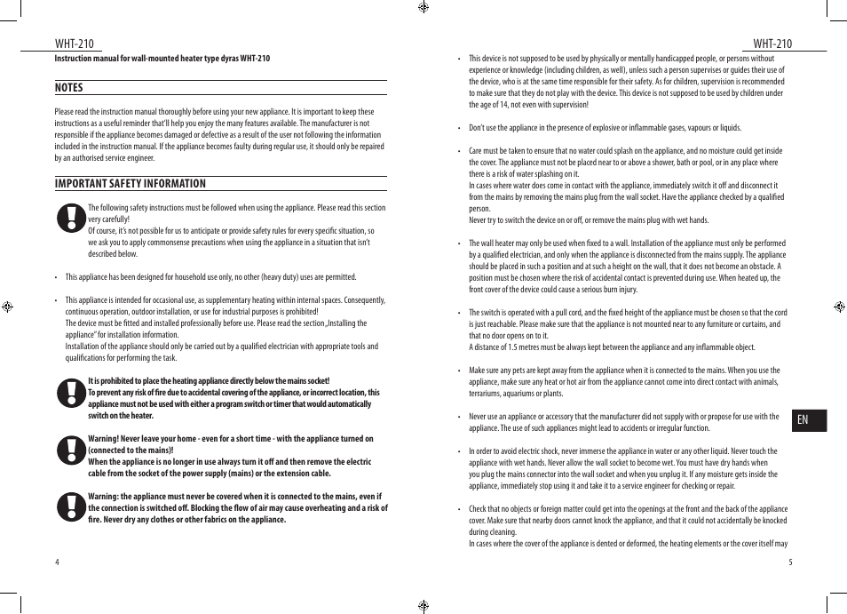 Dyras WHT-210 User Manual | Page 3 / 23