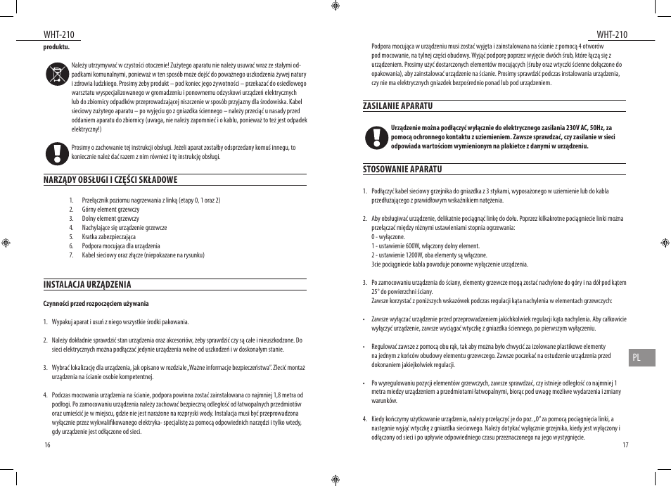 Dyras WHT-210 User Manual | Page 9 / 23
