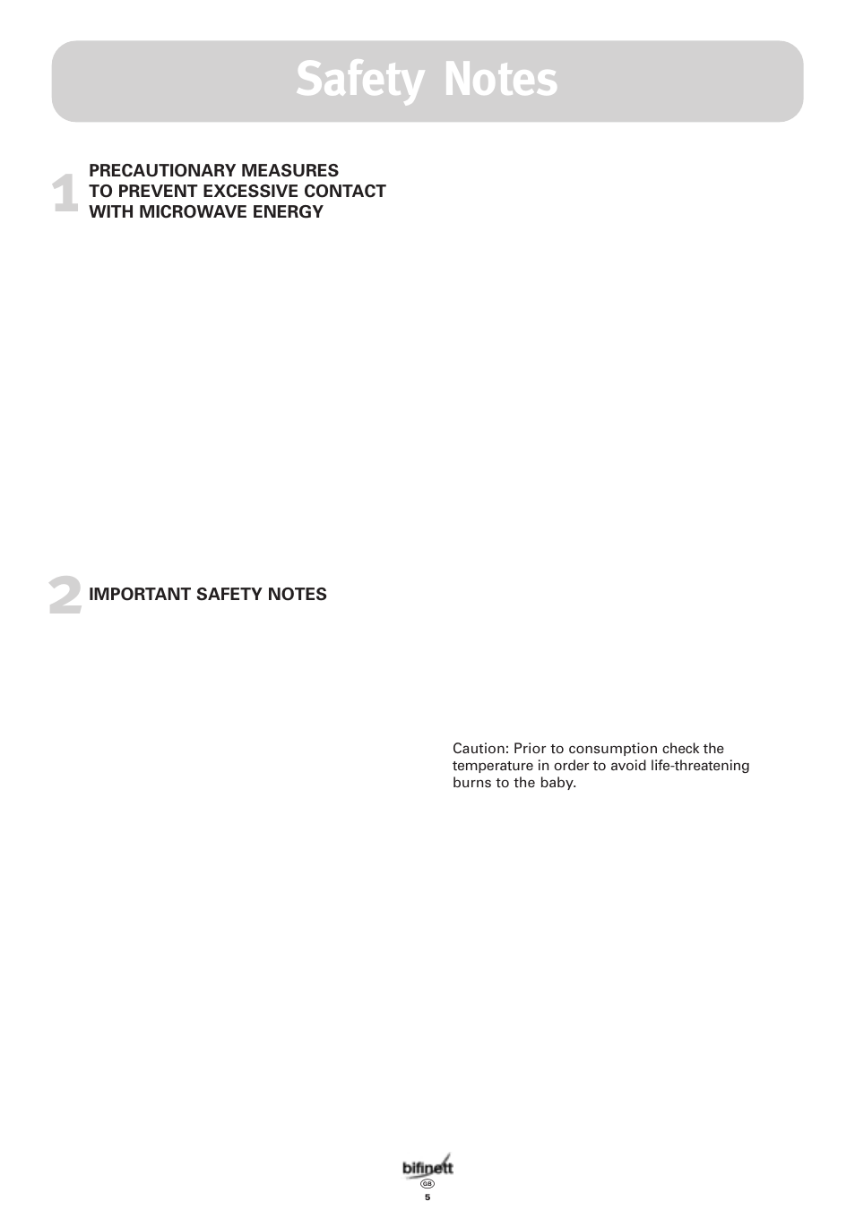 Bifinett KH 1108 User Manual | Page 5 / 24