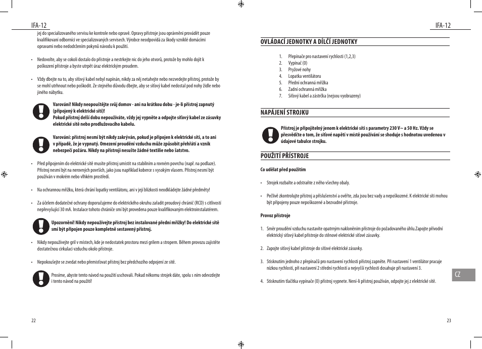 Ifa-12, Ifa-12 cz | Dyras IFA-12 User Manual | Page 12 / 21