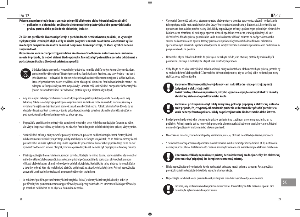 Ifa-12, Ifa-12 sk | Dyras IFA-12 User Manual | Page 15 / 21