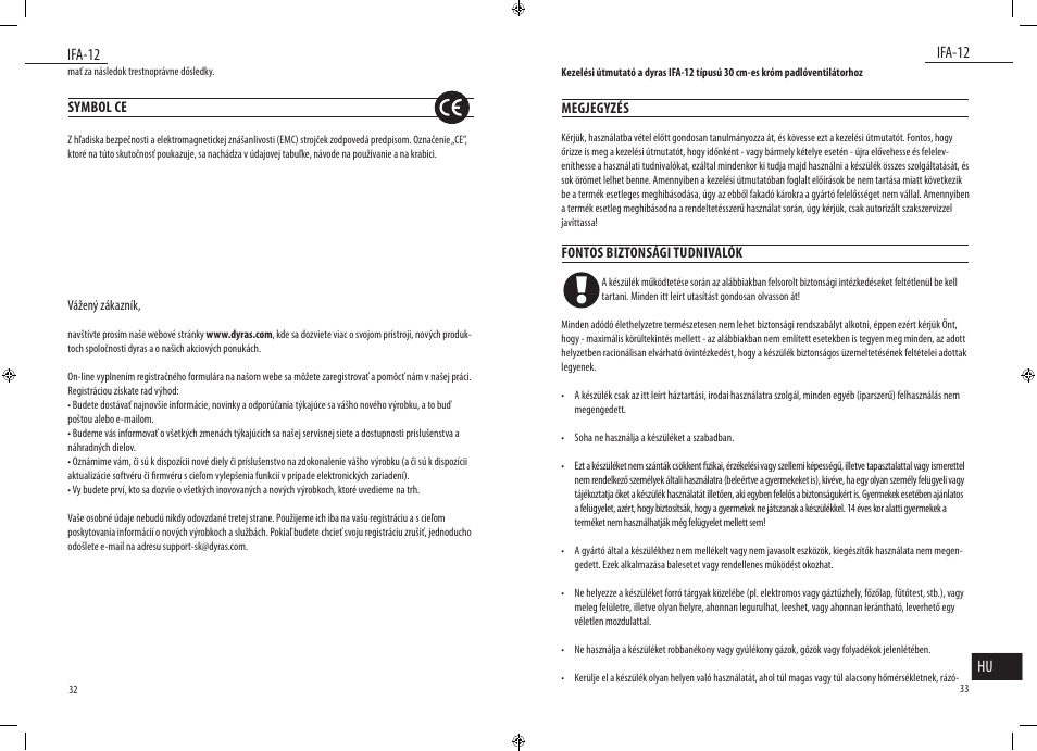 Dyras IFA-12 User Manual | Page 17 / 21