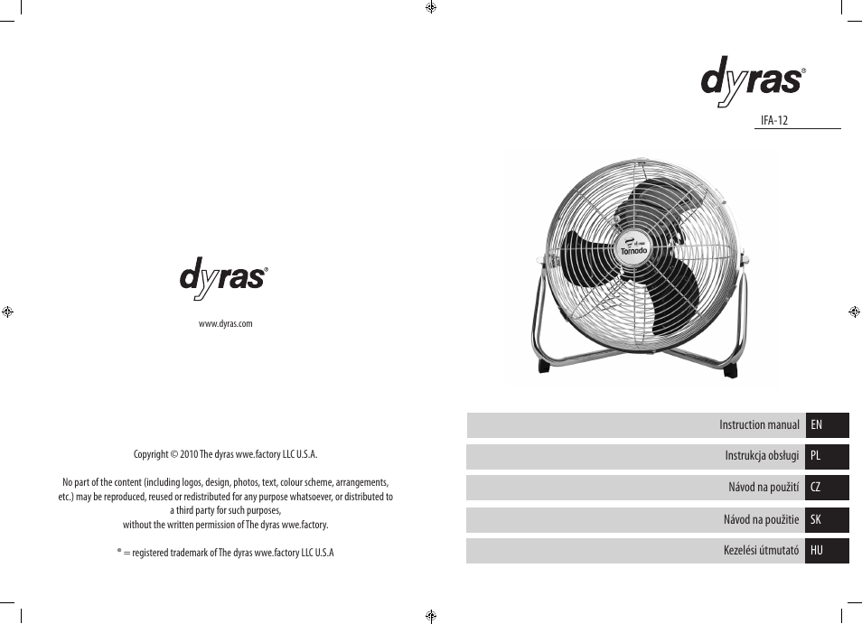 Dyras IFA-12 User Manual | Page 2 / 21