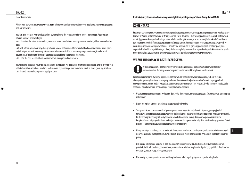 Dyras IFA-12 User Manual | Page 6 / 21