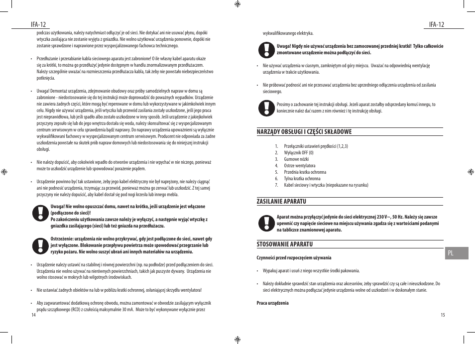 Ifa-12, Ifa-12 pl | Dyras IFA-12 User Manual | Page 8 / 21