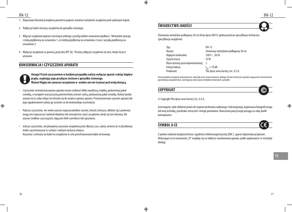 Dyras IFA-12 User Manual | Page 9 / 21