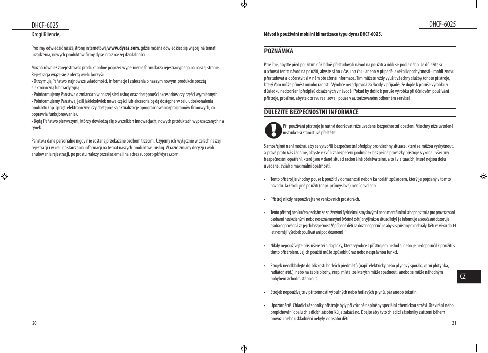 Dyras DHCF-6025 User Manual | Page 11 / 23