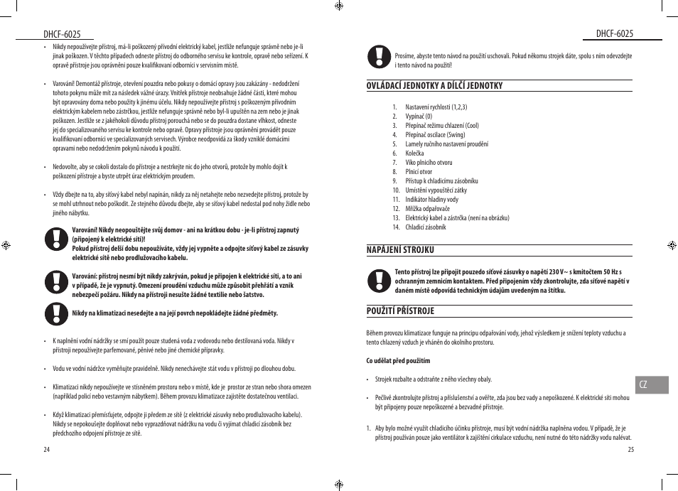 Dyras DHCF-6025 User Manual | Page 13 / 23