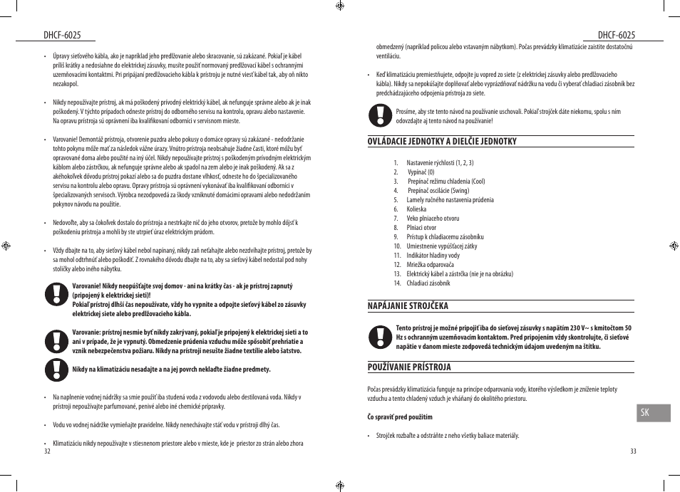 Dyras DHCF-6025 User Manual | Page 17 / 23