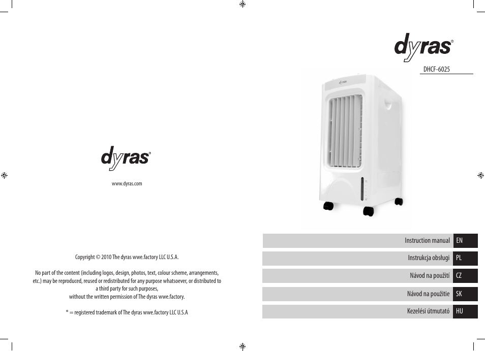 Dyras DHCF-6025 User Manual | Page 2 / 23